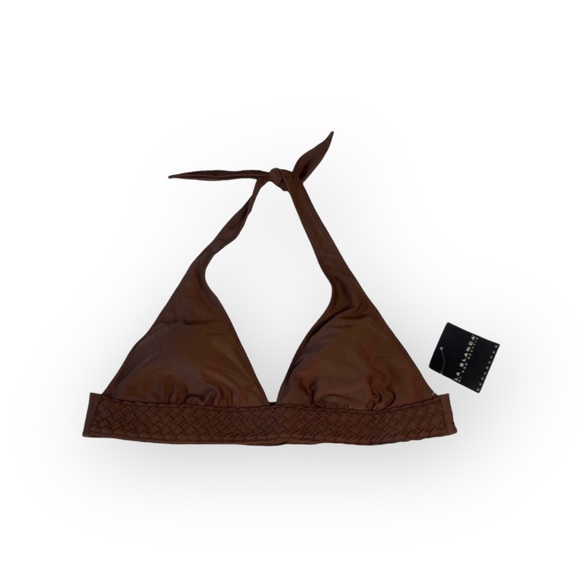 new La Blanca ༄ Woven 2 Piece Halter Bikini Set ༄ Chocolate Brown ༄ 12 ༄ Cruise - Picture 13 of 16
